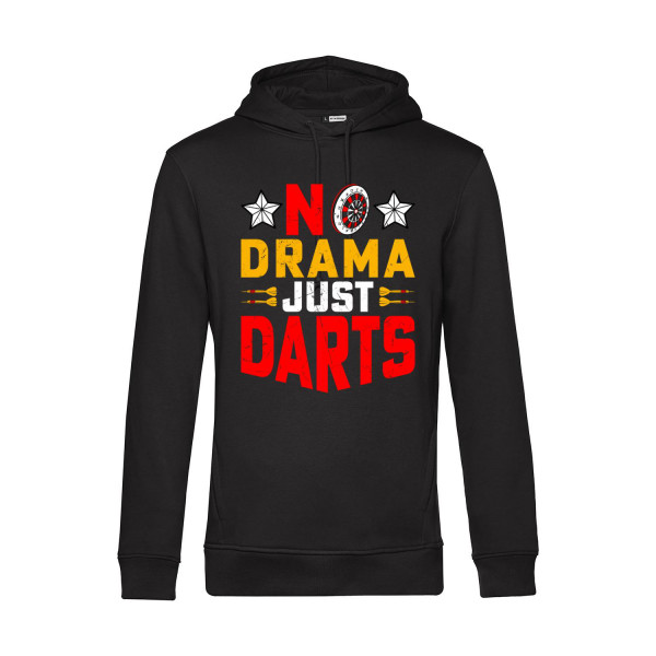 Nachhaltiger Hoodie Herren No Drama Just Darts