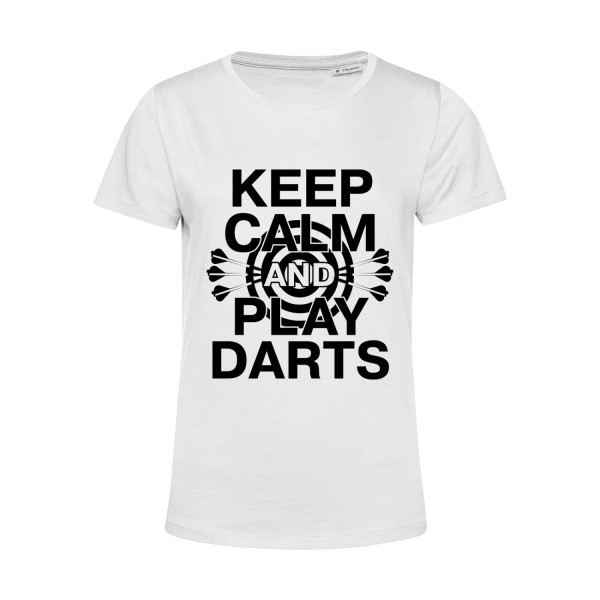 Nachhaltiges T-Shirt Damen Keep calm and play Darts