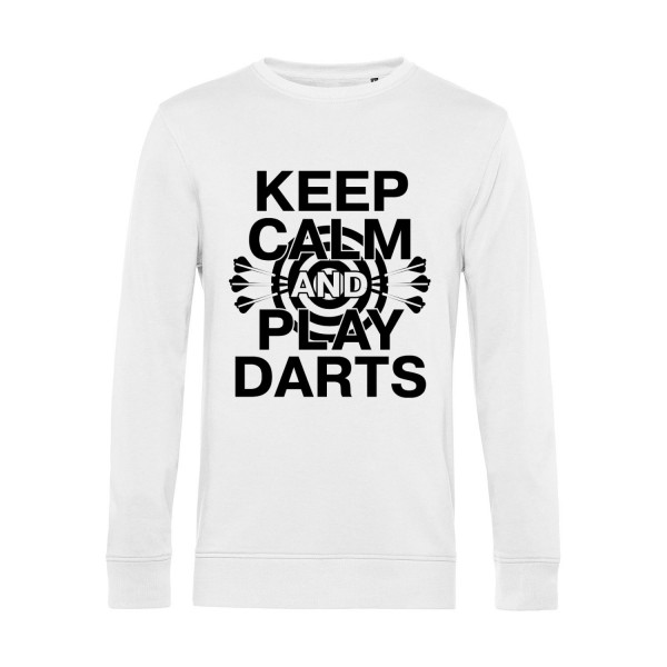 Nachhaltiges Sweatshirt Herren Keep calm and play Darts