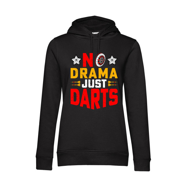 Nachhaltiger Hoodie Damen No Drama Just Darts