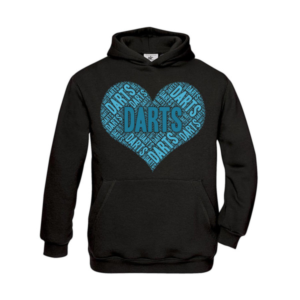 Hoodie Kinder Darts Heart