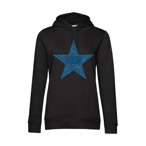 Nachhaltiger Hoodie Damen Darts Stern