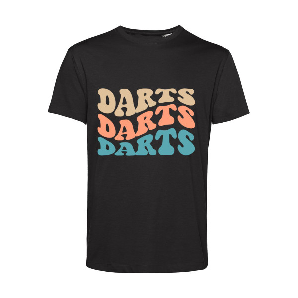 Nachhaltiges T-Shirt Herren Darts Farben Wellen