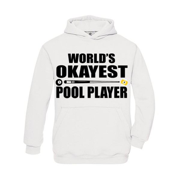 Hoodie Kinder Billard World's Okayest Pool Player