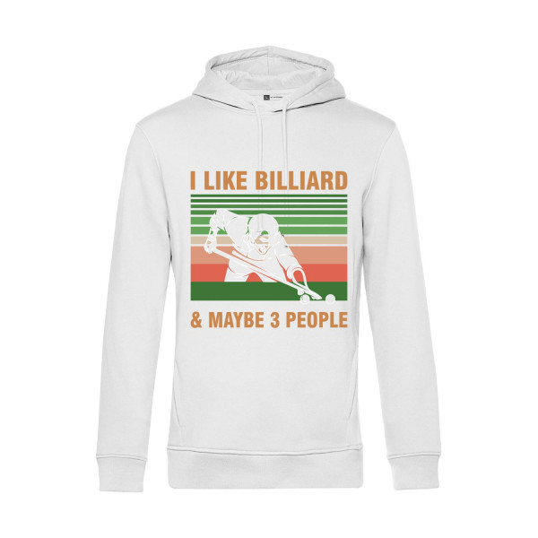 Nachhaltiger Hoodie Herren Billard I like Billiard and maybe 3 People