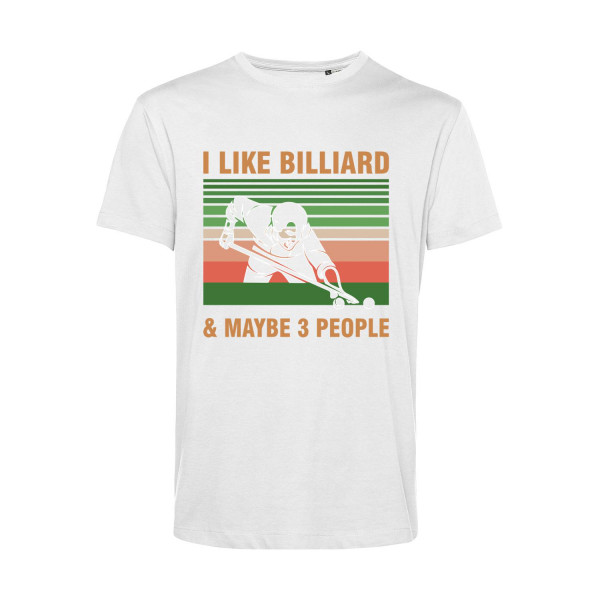 Nachhaltiges T-Shirt Herren Billard I like Billiard and maybe 3 People