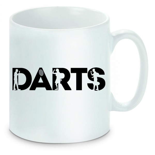 Tasse einfarbig Darts für Alle