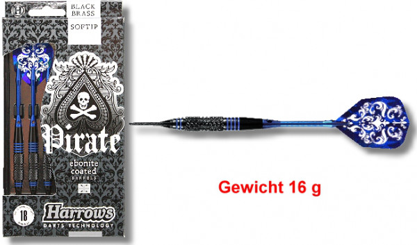 Softdart PIRATE 16 gr, 2BA