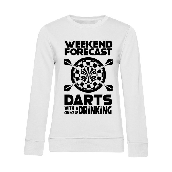 Nachhaltiges Sweatshirt Damen Darts Weekend Forecast Darts