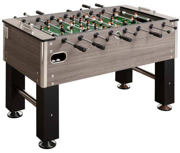 Tischkicker Profi Soccer Deluxe eiche-grau