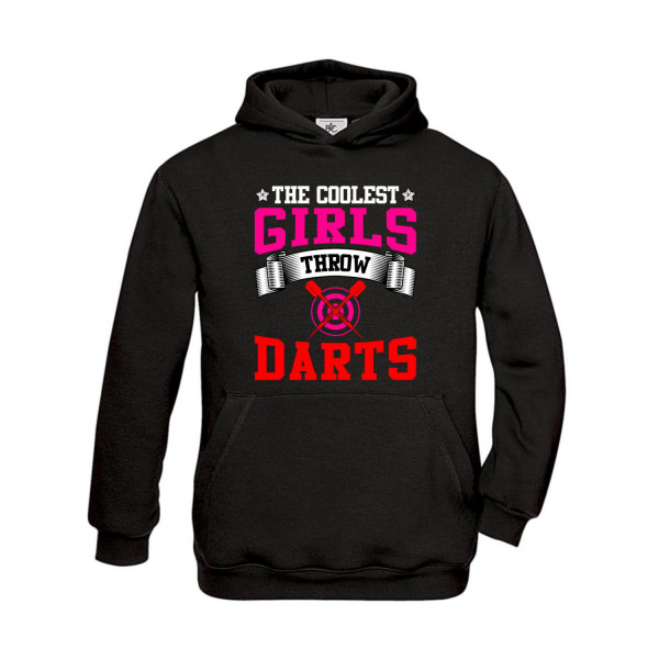 Hoodie Kinder The coolest Girls throw Darts