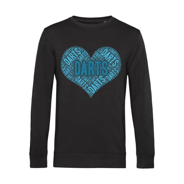 Nachhaltiges Sweatshirt Herren Darts Heart