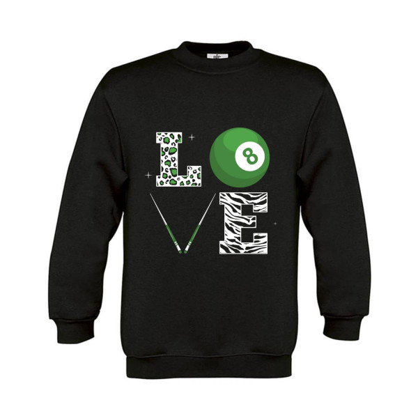 Sweatshirt Kinder Billard Love