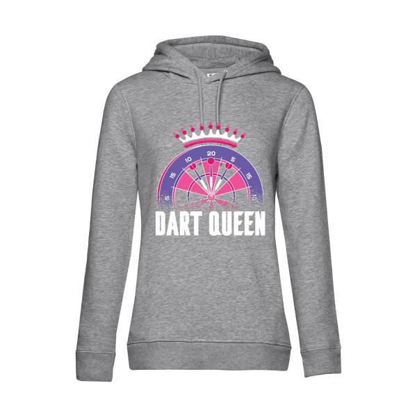 Hoodie Damen Darts nachhaltig Dart Queen