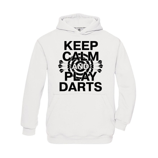 Hoodie Kinder Keep calm and play Darts