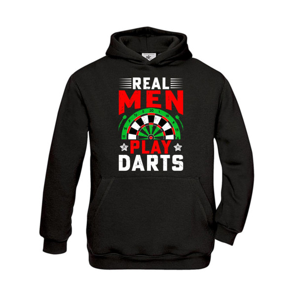 Hoodie Kinder Real Men Play Darts