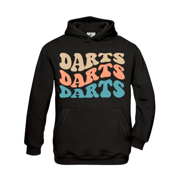 Hoodie Kinder Darts Farben Wellen