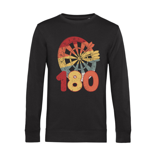 Nachhaltiges Sweatshirt Herren Darts Retro 180