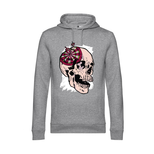 Nachhaltiger Hoodie Herren Dart Schädel