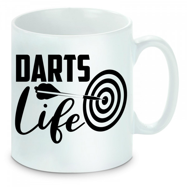 Tasse einfarbig Darts Life