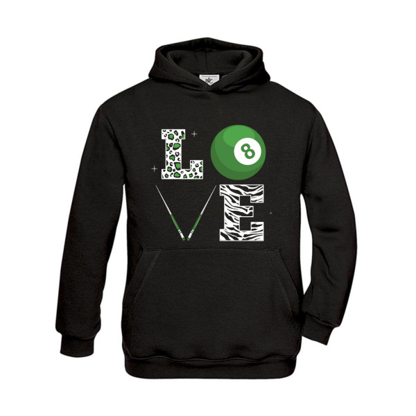 Hoodie Kinder Billard Love