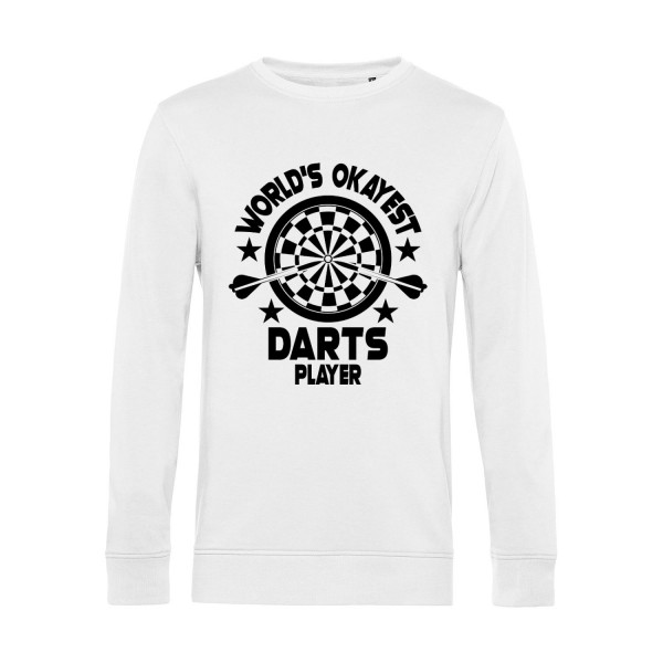 Nachhaltiges Sweatshirt Herren World's Okayest Darts Player